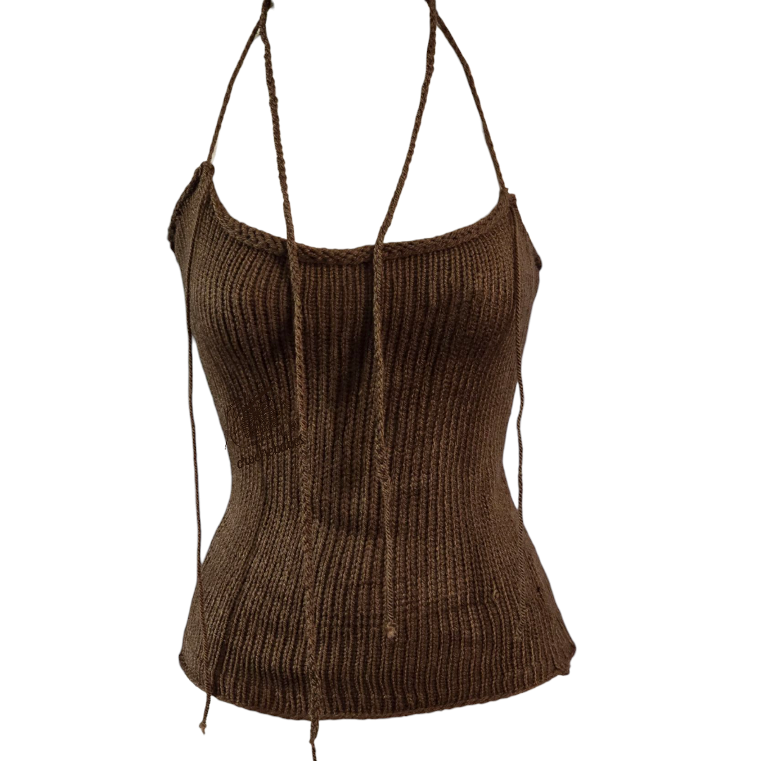 Serina Knitt-top summer top Semi-Sheer knitt top