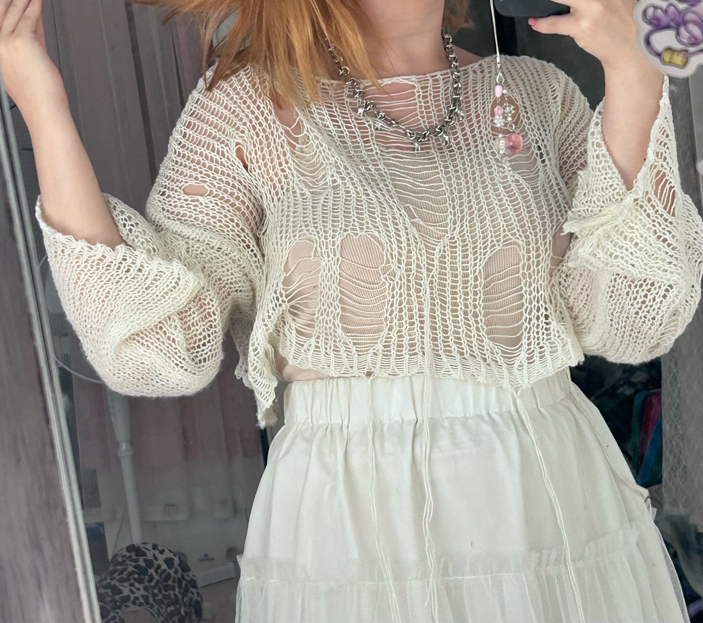 Super Distress hand knitt  sweater