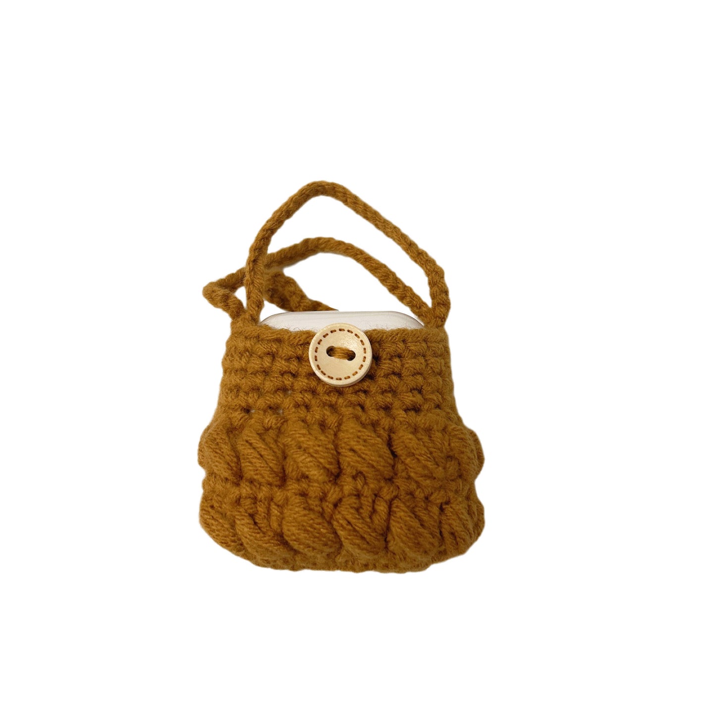 Cute crochet airpod case bag