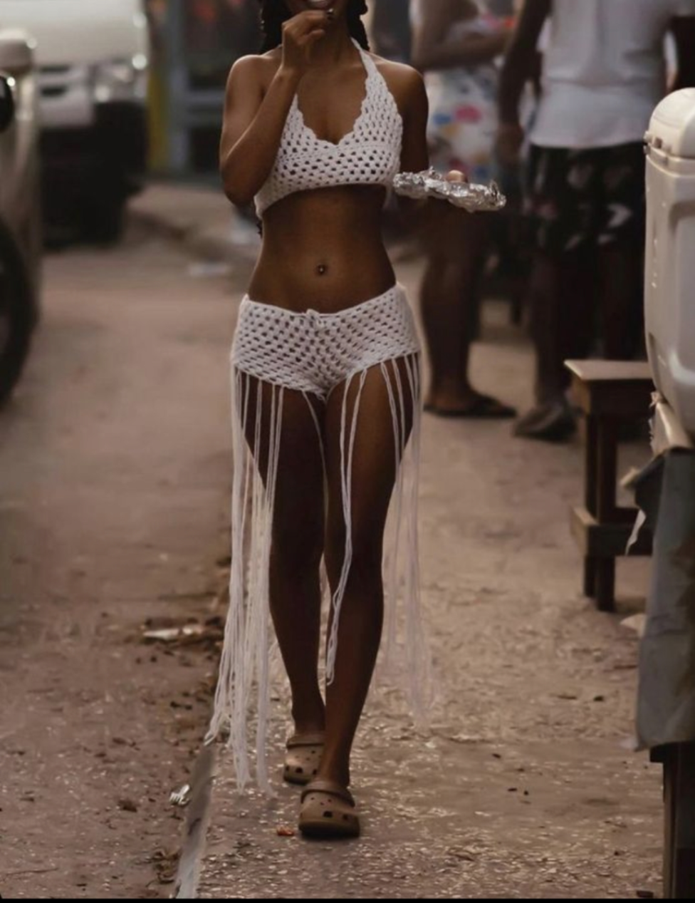 Ensemble de tenues de plage au crochet de Bali