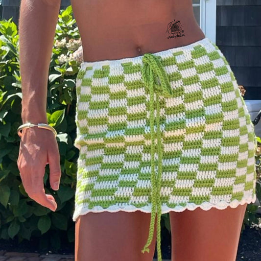 Checkered Mini skirt