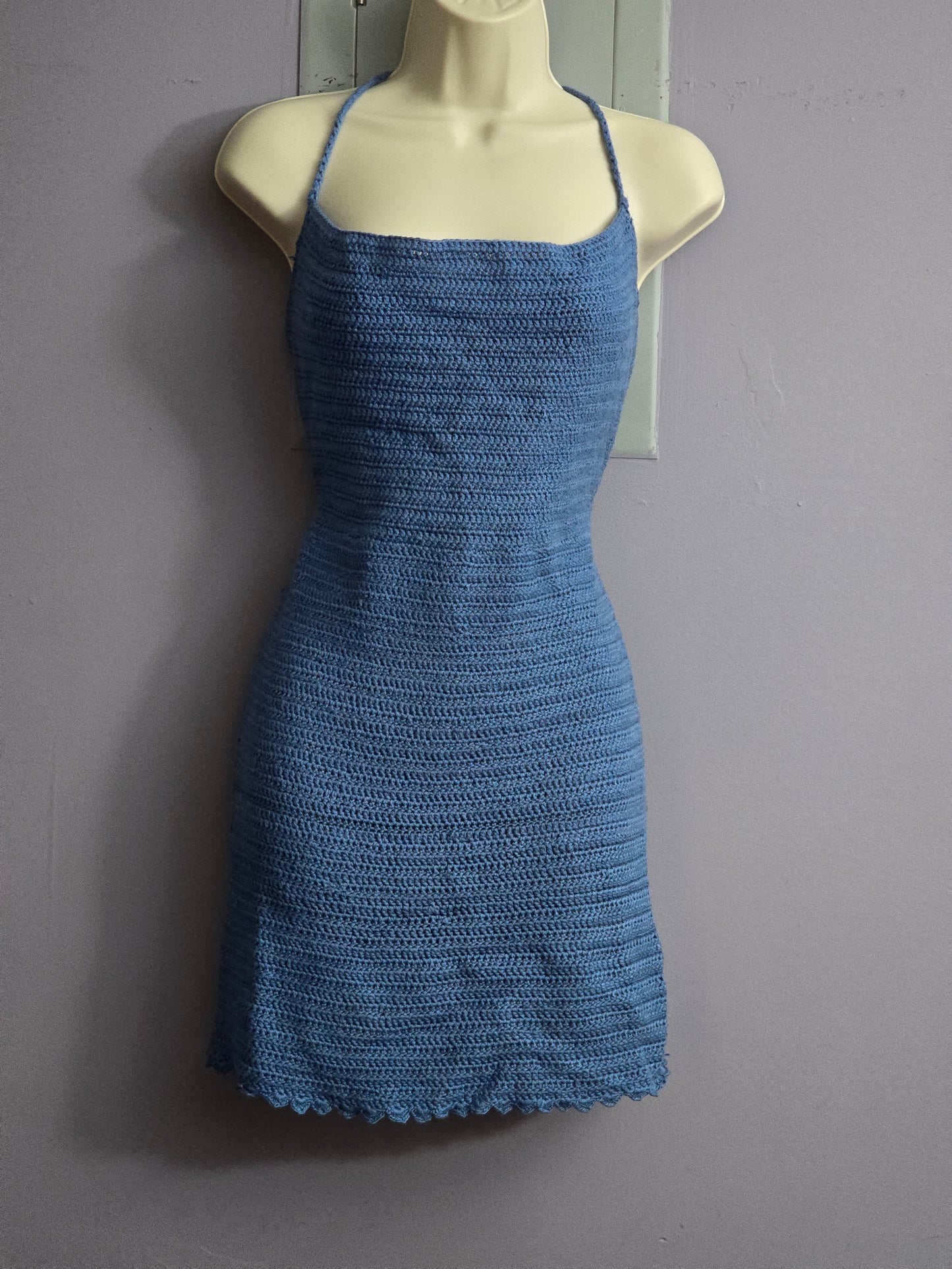 Crochet backless 👗 dress size medium| clearances sales size medium *