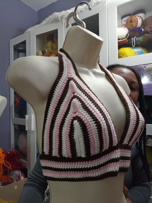 Top crochet en V taille M | Soldes taille M *