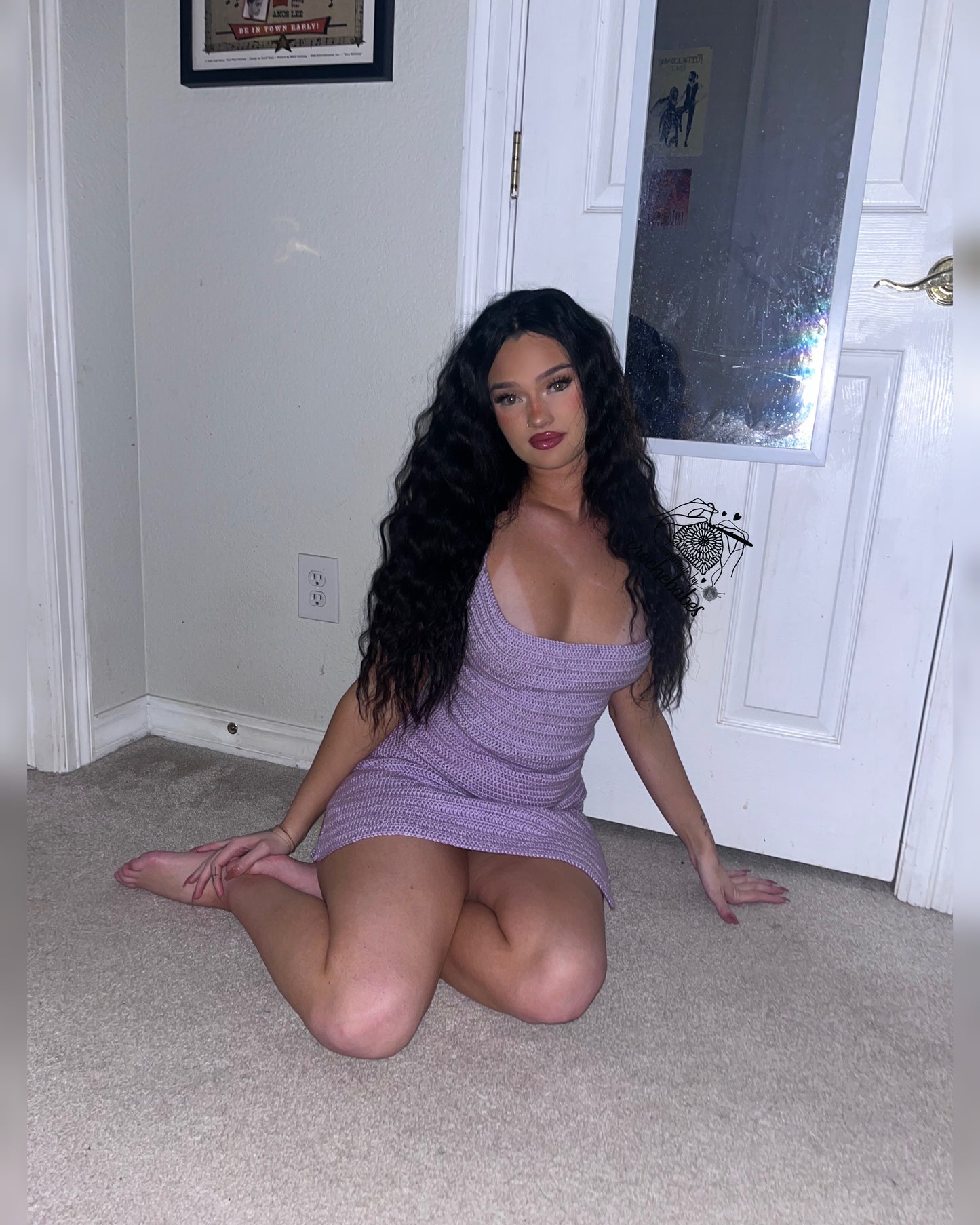 Below the knee mini dress