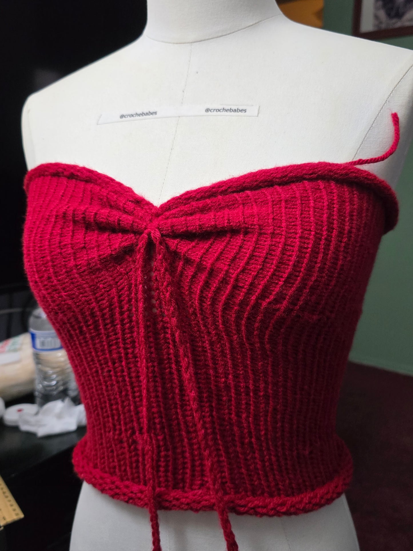 Vintage crop tube Knitt-top
