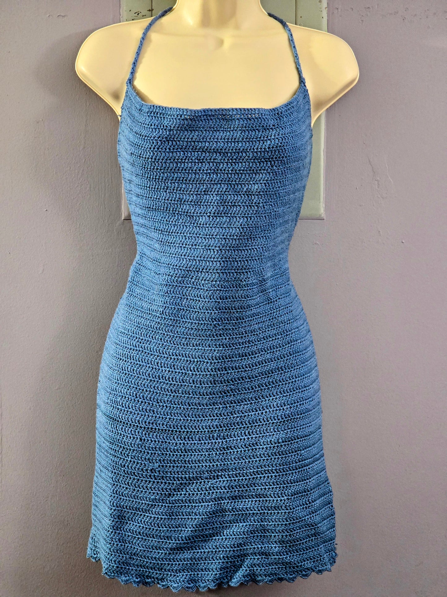 Crochet backless 👗 dress size medium| clearances sales size medium *
